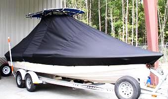 Pathfinder 2400, 20xx, TTopCovers™ T-Top boat cover, starboard front   Copy